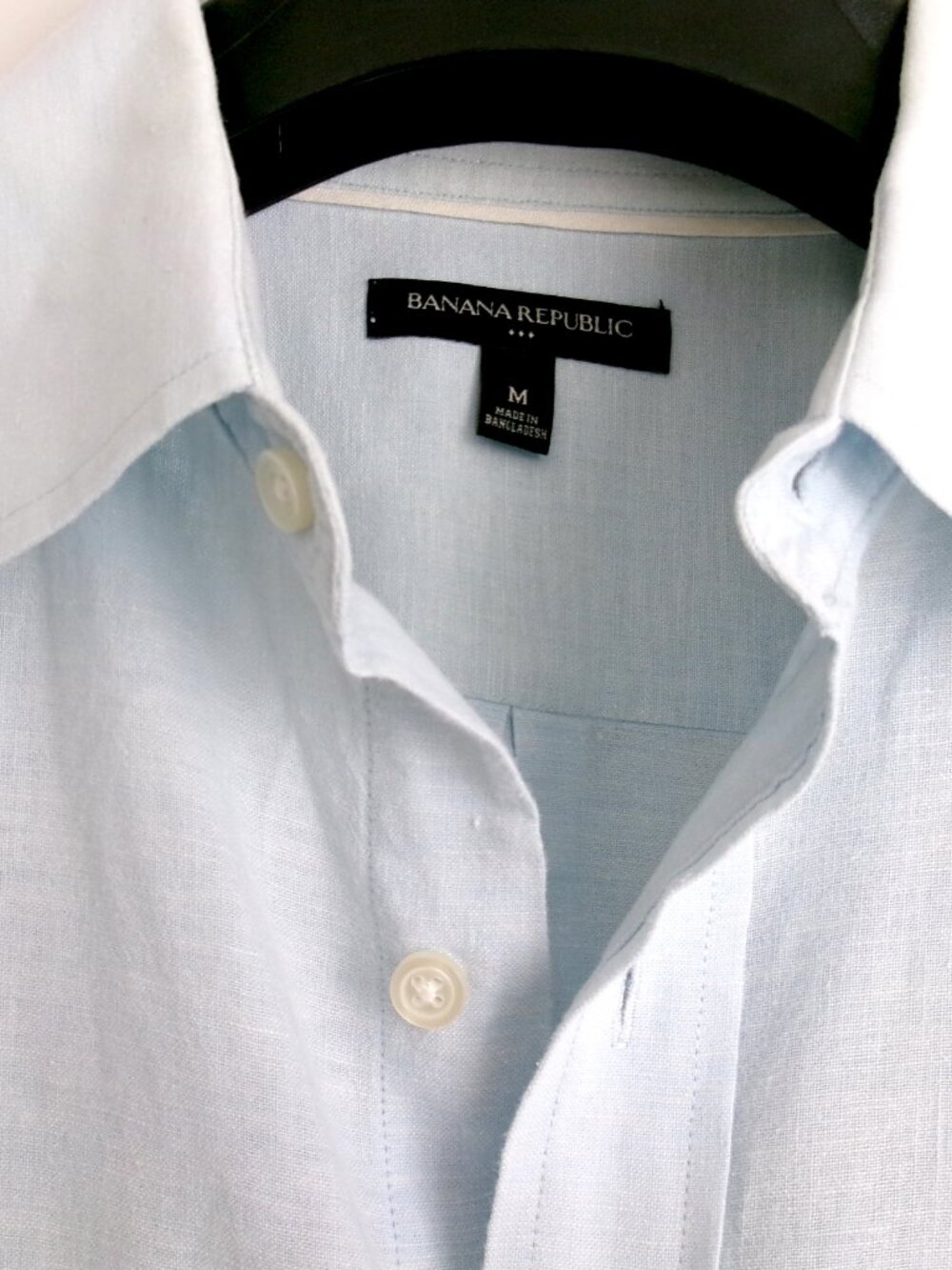 BANANA REPUBLIC MEN'S LINEN SHIRT Sz-M - Picture 5 of 7